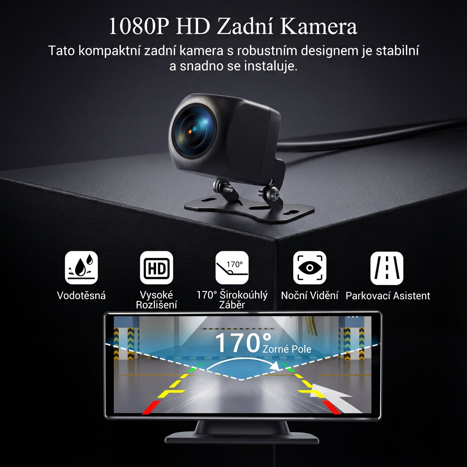 Univerzální 10.26" dotykový displej do auta s bezdrátovým Apple CarPlay a Android Auto navigací