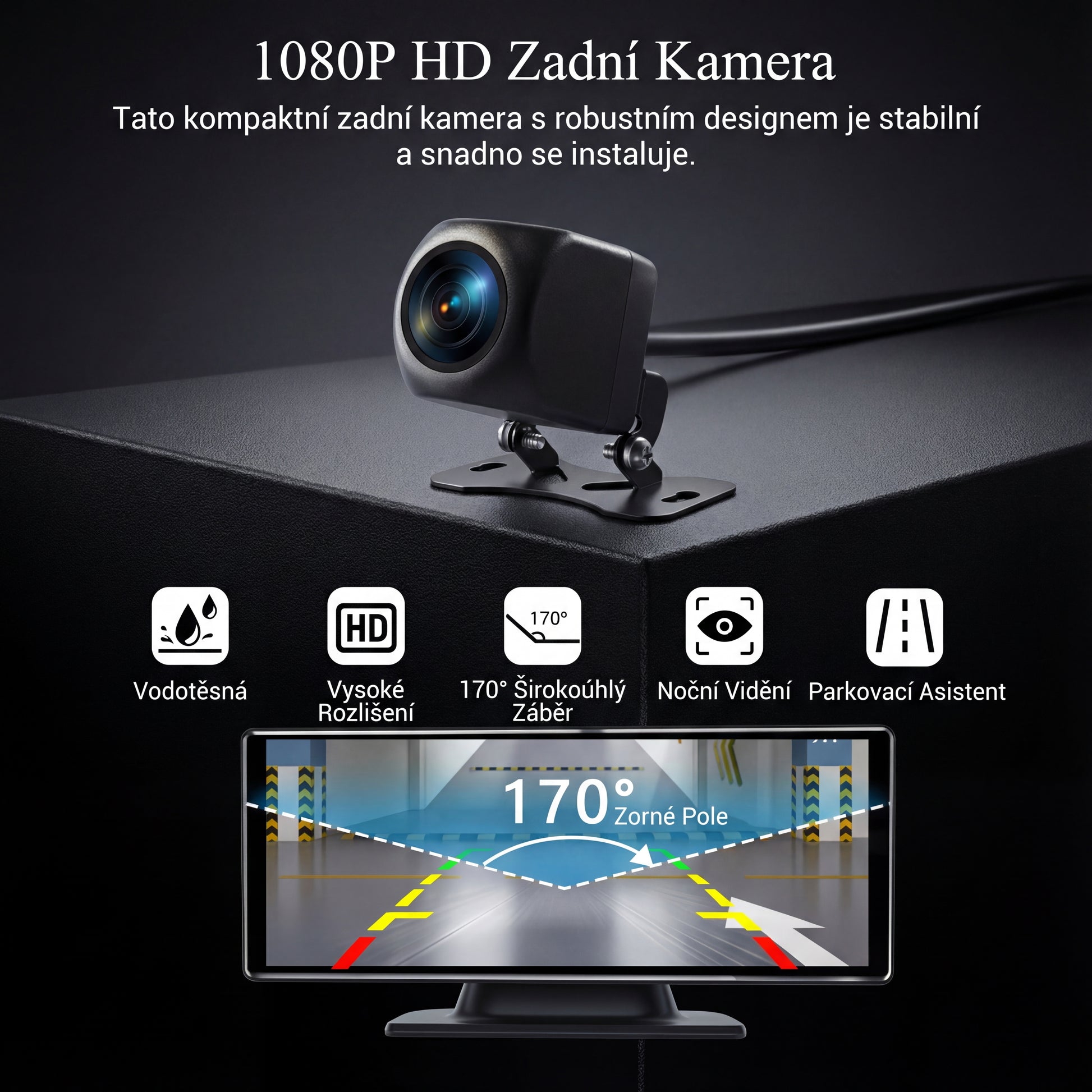 Univerzální 10.26" dotykový displej do auta s bezdrátovým Apple CarPlay a Android Auto navigací