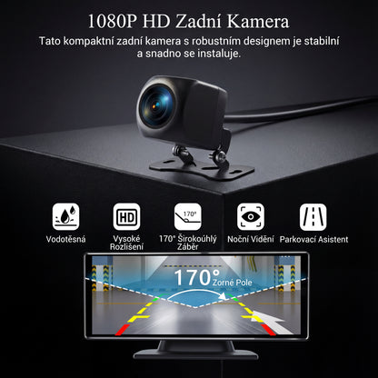 Univerzální 10.26" dotykový displej do auta s bezdrátovým Apple CarPlay a Android Auto navigací